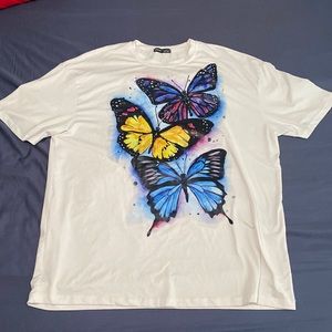 SHEIN, butterfly graphic tee